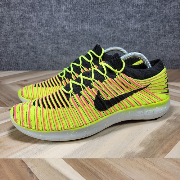 Nike Free RN Motion Flyknit Unlimited Mens Running Shoes Size 9.5 Olympic Multi main image 13